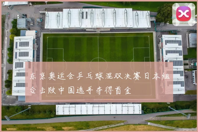 东京奥运会乒乓球混双决赛日本组合击败中国选手夺得首金